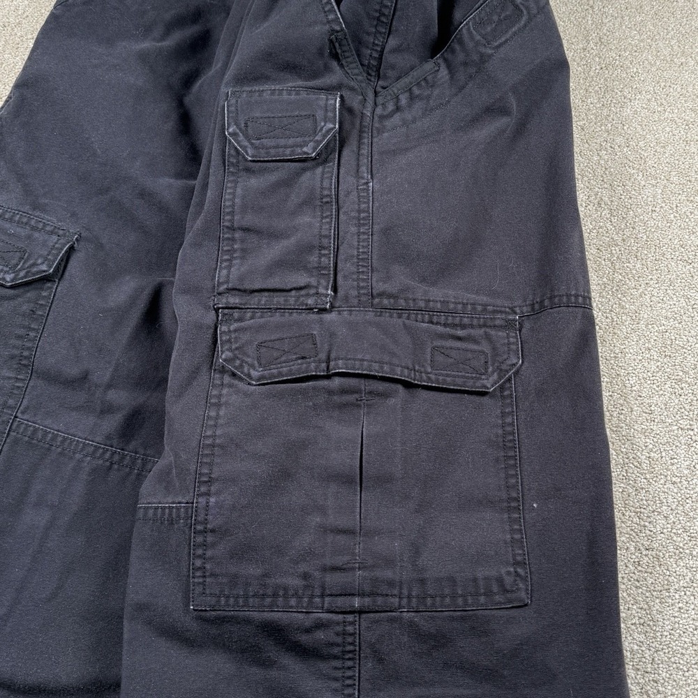 5.11 Tactical Pants Mens 34x30 Black Cargo Elastic Waist Outdoor Workwear - Picture 3 of 8